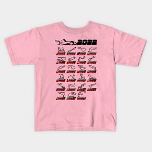 2022 Race Calendar Kids T-Shirt